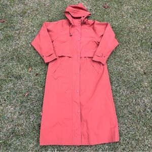 L.L. BEAN Duster Wool Lined Trench Coat, L